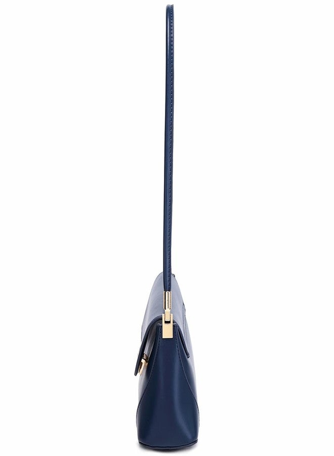 WSRYDJDL Shoulder Bags for Women Vintage Handbag Retro Classic Small Purse Cute Hobo Tote Handbag Mini Clutch Purse, Dark Blue - Image 3