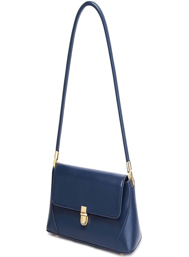 WSRYDJDL Shoulder Bags for Women Vintage Handbag Retro Classic Small Purse Cute Hobo Tote Handbag Mini Clutch Purse, Dark Blue - Image 2