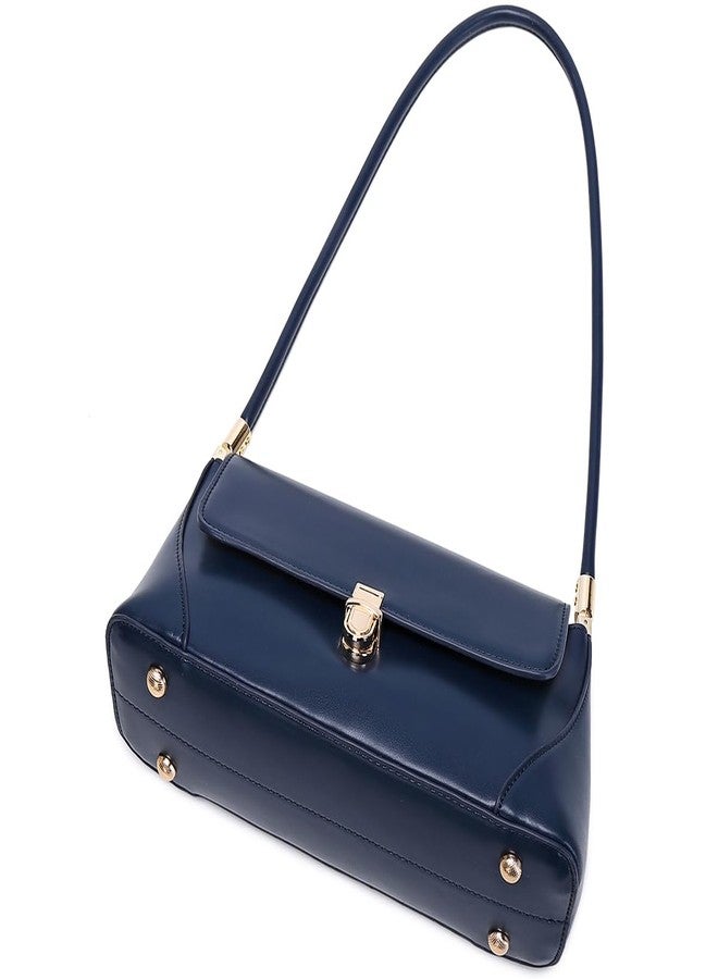 WSRYDJDL Shoulder Bags for Women Vintage Handbag Retro Classic Small Purse Cute Hobo Tote Handbag Mini Clutch Purse, Dark Blue - Image 4