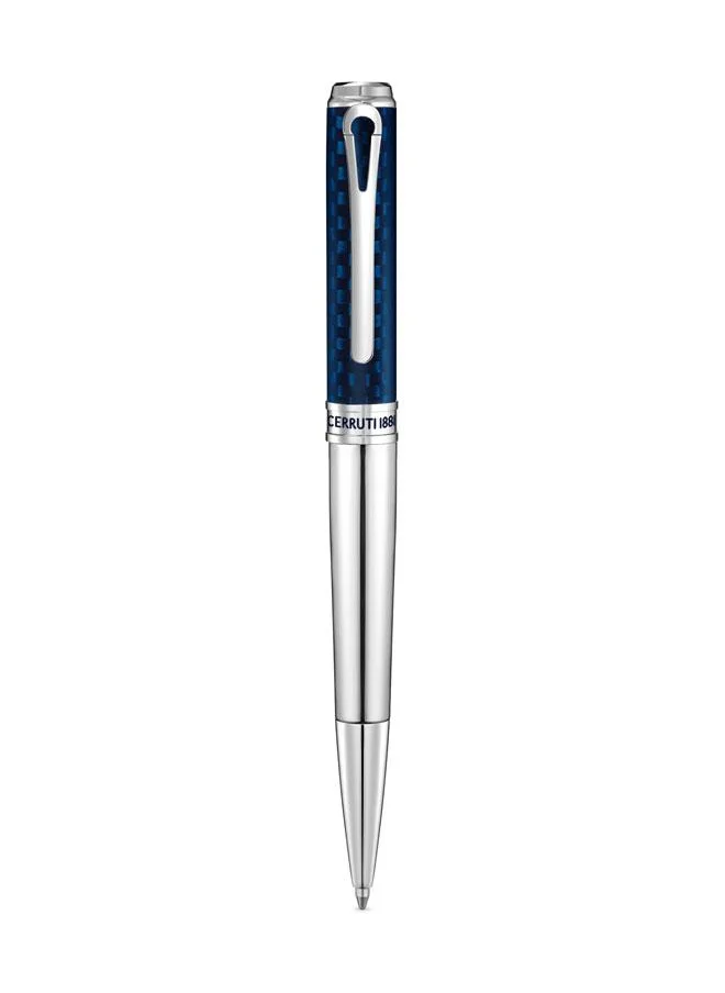 CERRUTI 1881 Angelo Pen Half Textured & Carbon Fiber Finish Modern Elegance & Durability