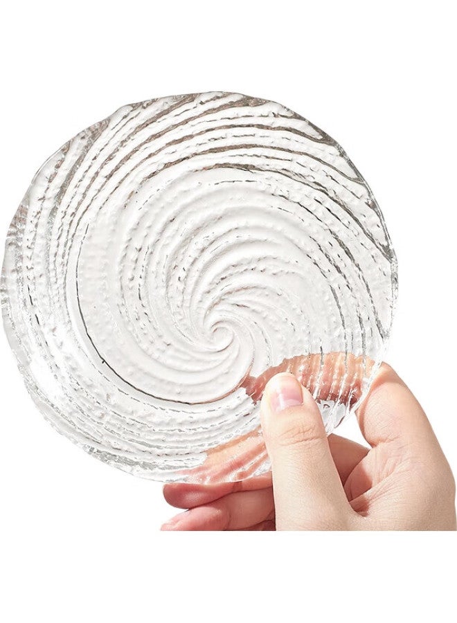 JD.com Jd Jingzao Fruit Plate, Fruit And Dried Fruit Tray Snack Nut Candy High-End Glass Fruit Plate 14Cm, Set Of Two - Image 3