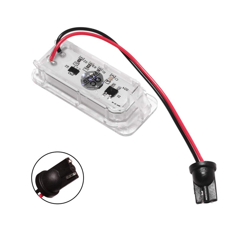 Beneges 2 Pcs Error Free Xenon White LED License Plate Light Compatible with 2009-2018 Ford Explorer Fiesta Fusion Escape Focus Mondeo Lincoln MKC Rear License Tag Lights Lamp BB5Z-13550-A - Image 3