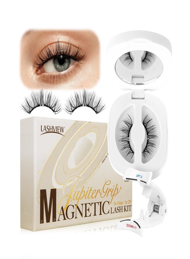 LASHVIEW Update Soft Magnetic Eyelashes Natural Look, Reusable Manga Magnetic Lashes Kit with Applicator CT32 - Image 1