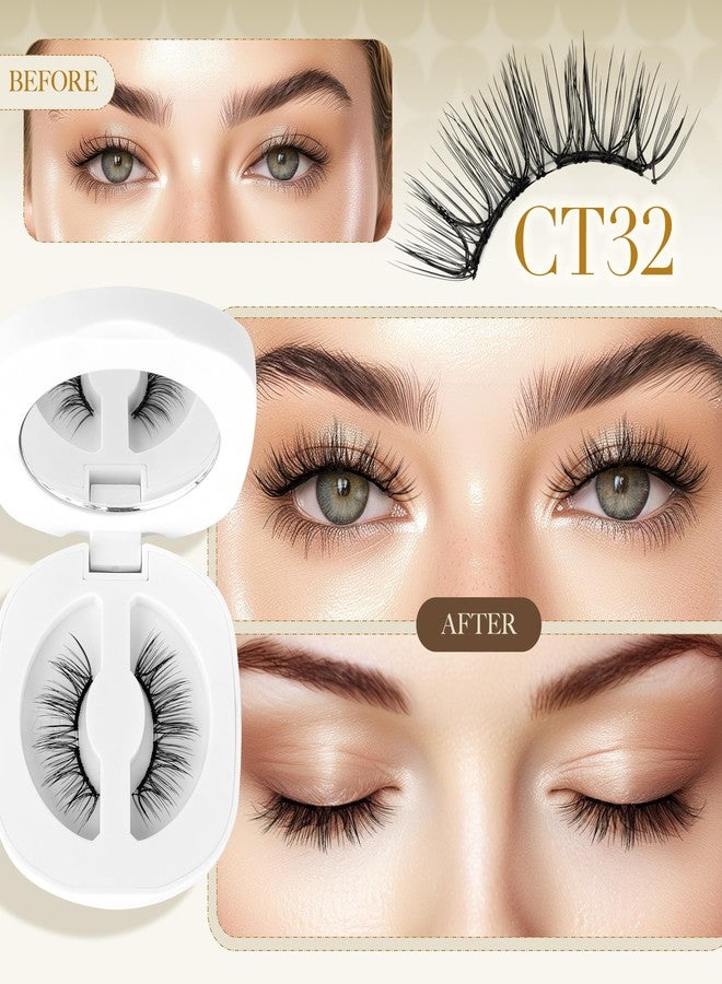 LASHVIEW Update Soft Magnetic Eyelashes Natural Look, Reusable Manga Magnetic Lashes Kit with Applicator CT32 - Image 2