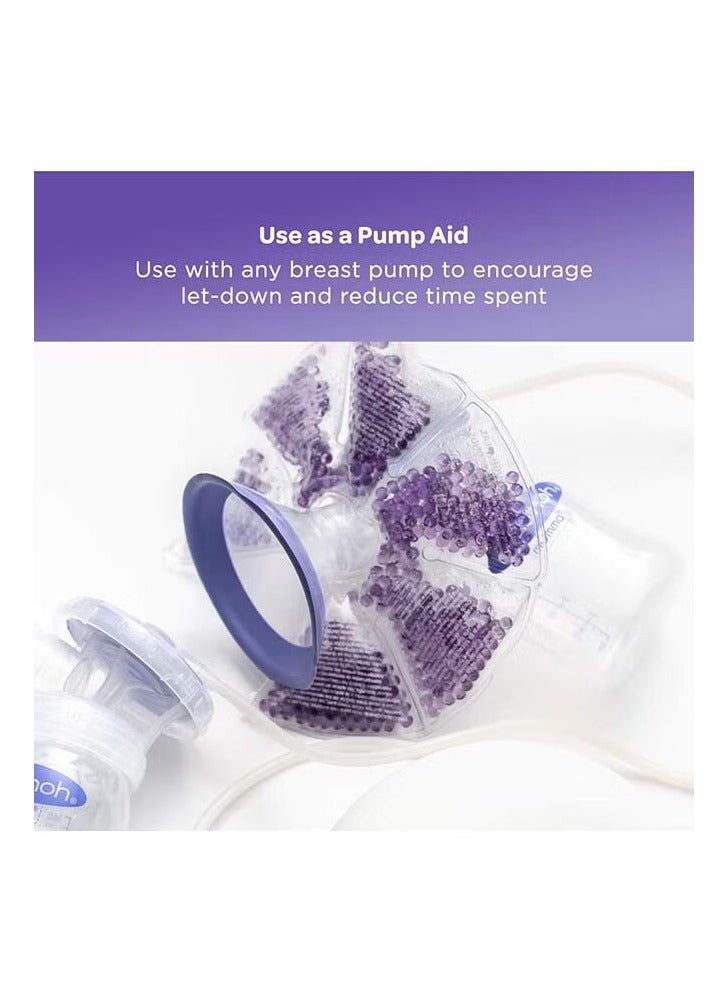 مجموعة من 2 ثيرا بيرل علاج الثدي الثلاثي ، مصممة خصيصا للأمهات المرضعات ، فريدة من نوعها الأرجواني - Image 2