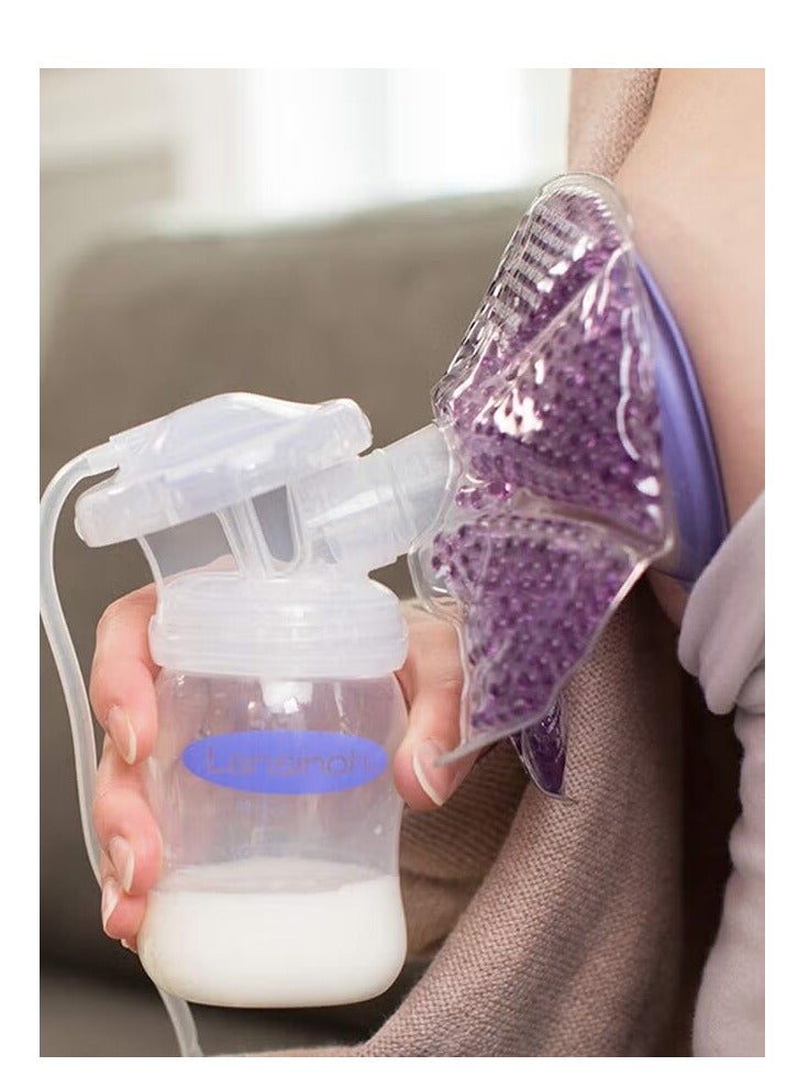 مجموعة من 2 ثيرا بيرل علاج الثدي الثلاثي ، مصممة خصيصا للأمهات المرضعات ، فريدة من نوعها الأرجواني - Image 4