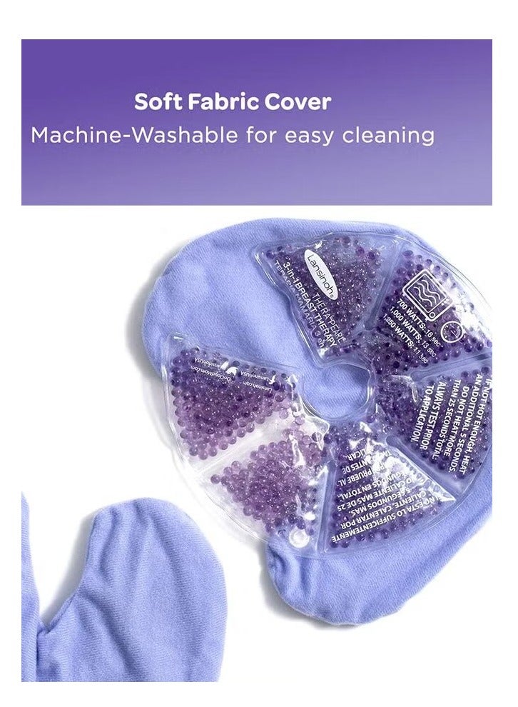 مجموعة من 2 ثيرا بيرل علاج الثدي الثلاثي ، مصممة خصيصا للأمهات المرضعات ، فريدة من نوعها الأرجواني - Image 3