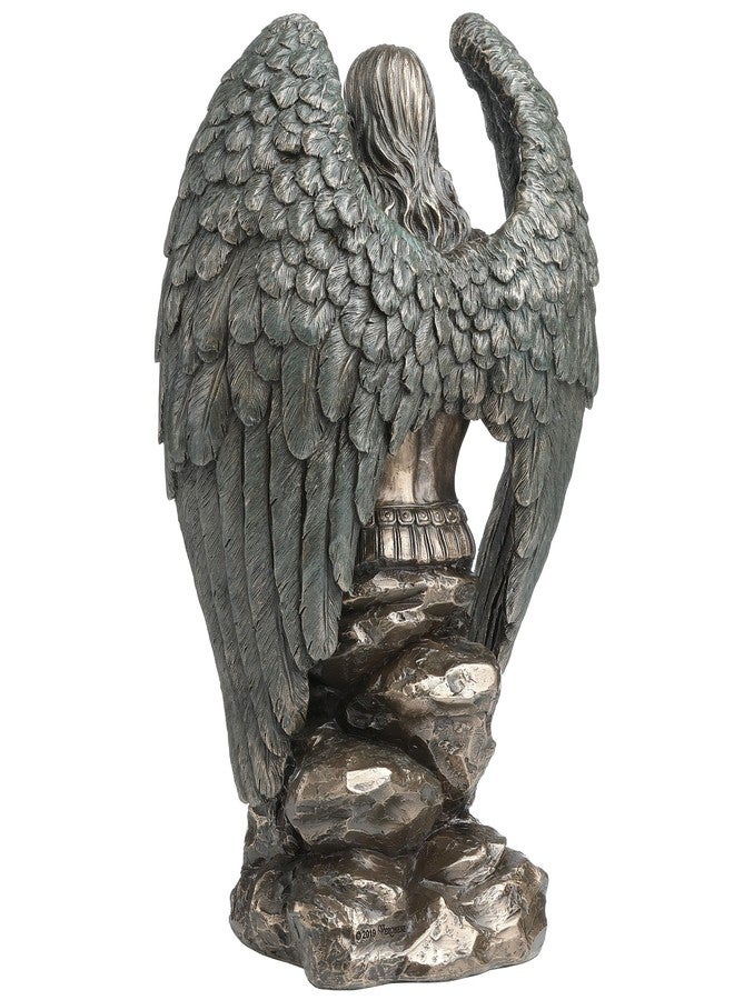 Veronese Design 9 1/8 Inch Saint Michael Prayer Archangel Monument Cold Cast Resin Bronze Finish Angel Statue - Image 4