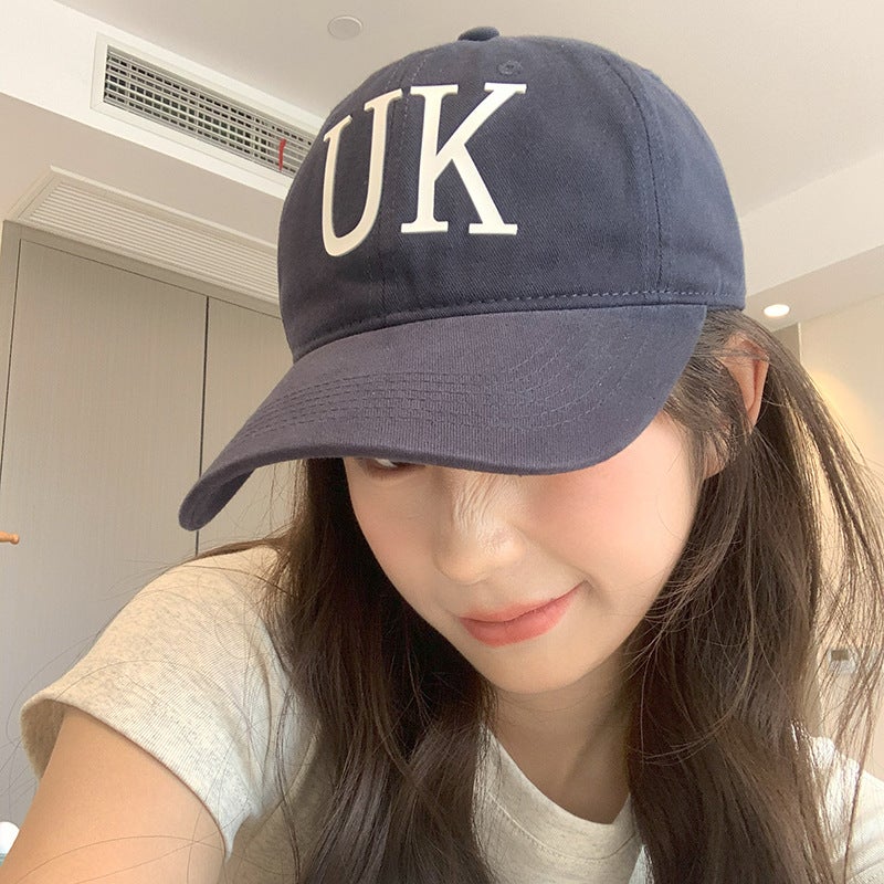 Big Head Circumference Face Small Sunshade Joker Original Design Letter Black Baseball Cap Men'S And Women'S Duck Tongue Hat Tide - Image 5