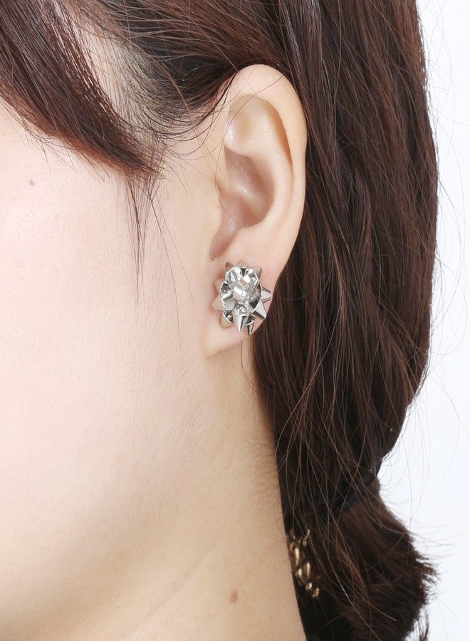 NLCAC Christmas Bow Earrings Studs 3 Pairs of Set Green Red Gift Bow Pierced Earrings Rose Gold - Image 2