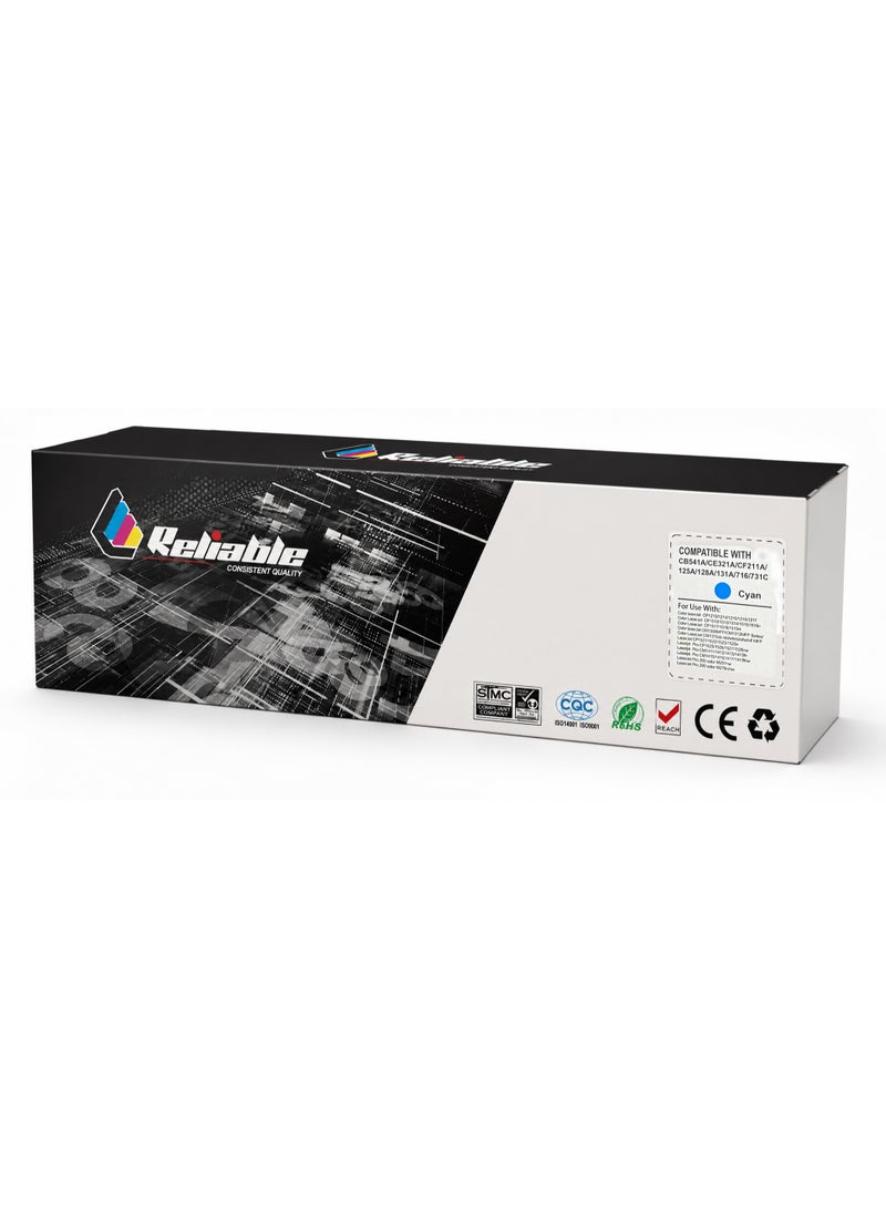 Reliable Cyan Toner Cartridge Compatible with HP 125A (CB541A) for HP Color LaserJet CP1216 - Image 2
