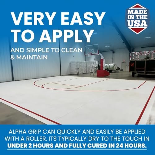 Slip Doctors Alpha Grip Non-Slip Paint for Concrete & Asphalt – Non-Skid Coating Ideal for Striping Parking Lots, Playgrounds & Pavements (Safety Blue, 1 Gallon) - Image 2
