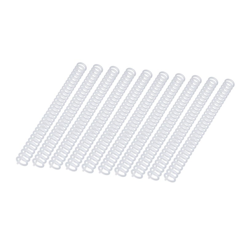 10 Pcs Binding Comb 19mm 30 Ring 150 Sheet Capacity Plastic Comb Binding Spines for A4 B5 A5 Paper Transparent - Image 1