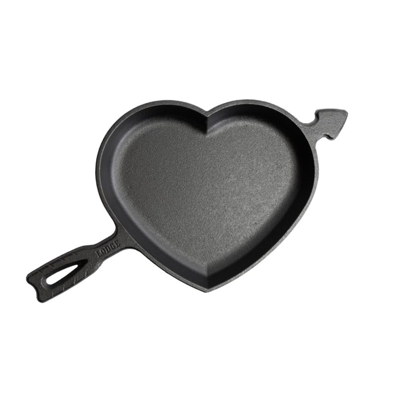 Lodge Seasoned Cast Iron Heart Skillet - Image 1