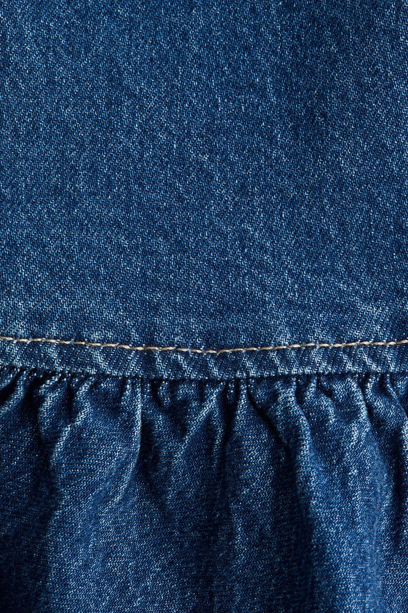 H&M Cotton denim dungaree dress