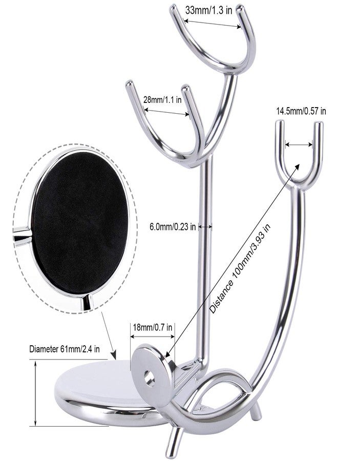 PerPro Straight Razor stand With Perfect double layer stainless steel Shaving Soap Bowl and Shaving Brush Natural Solid Wood Handle - Image 2