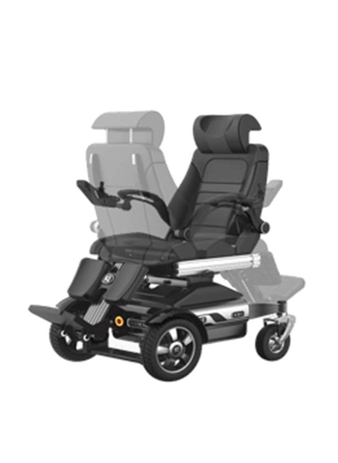 Gilani Mobility - كرسي متحرك كهربائي مع مقعد كهربائي قابل للتعديل ومسند ظهر ودوران 120X67X110 - Image 1