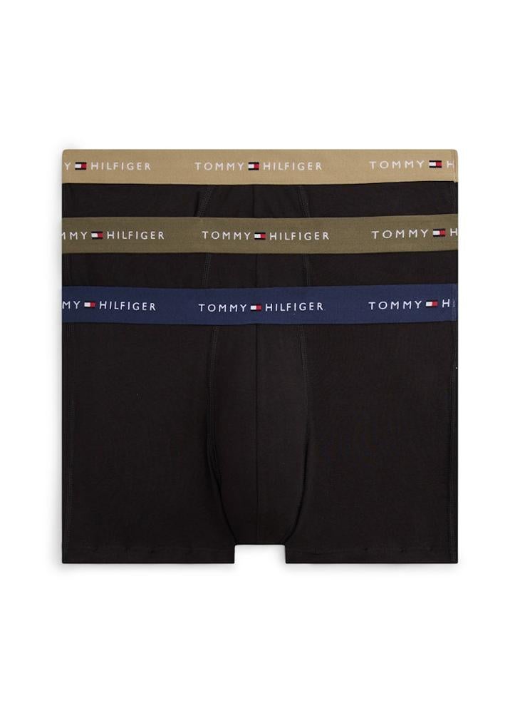 TOMMY HILFIGER 3-Pack Signature Repeat Logo Waistband Trunks - Image 1