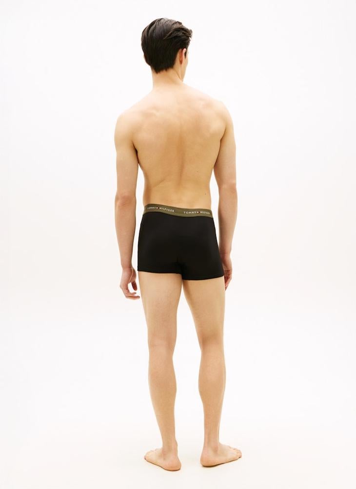 TOMMY HILFIGER 3-Pack Signature Repeat Logo Waistband Trunks - Image 3