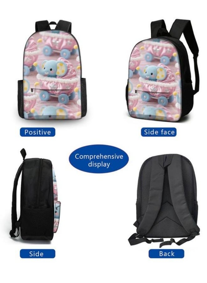 Bright Li Fire I feel so young! The new cartoon bag three-piece set is suitable for sports and leisure (available for students, children, friends on outings, mountain climbing, schooling, etc.) - 48 - Image 3