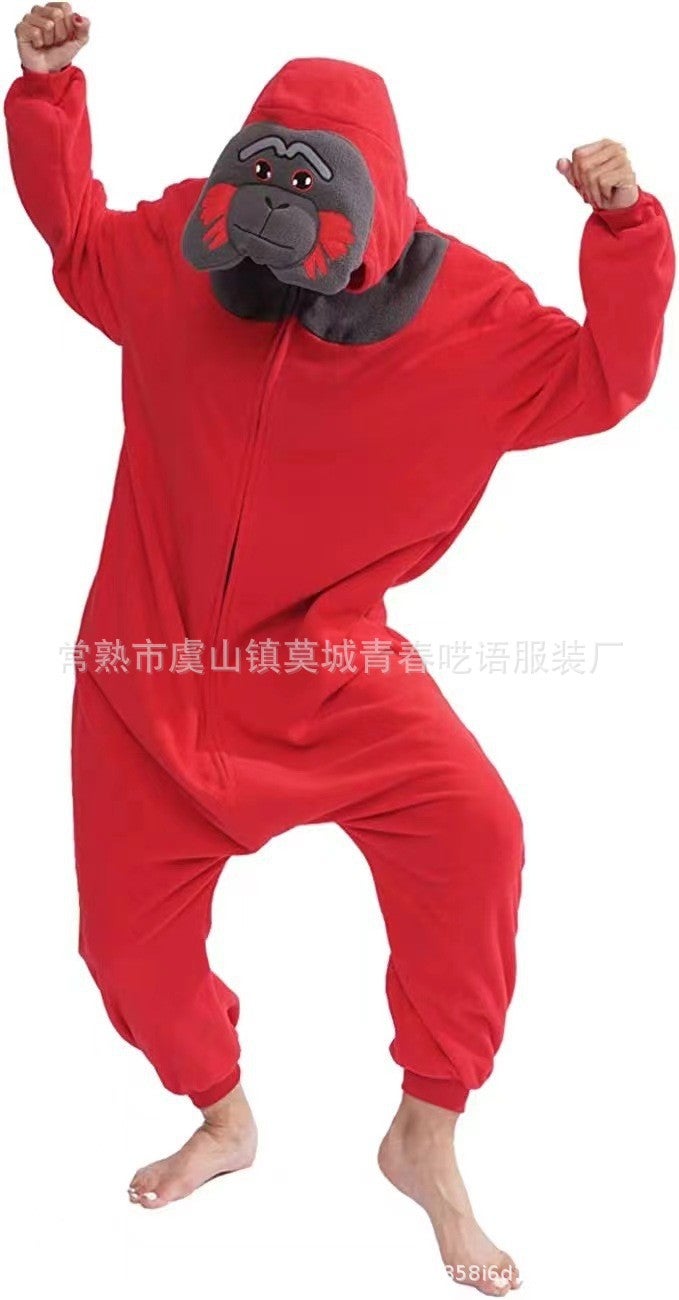 Cute Spider-Man Flannel Sonic Kidsren'S Cartoon Jerry Mouse One-Piece Pajamas For Men And Women Home Clothes - Image 1