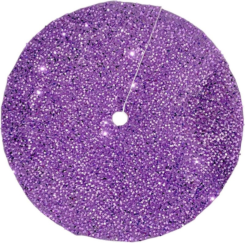 Sn2426c تنورة شجرة عيد الميلاد الملونة ذات الترترات قاعدة حفلة براقة غطاء - Image 1