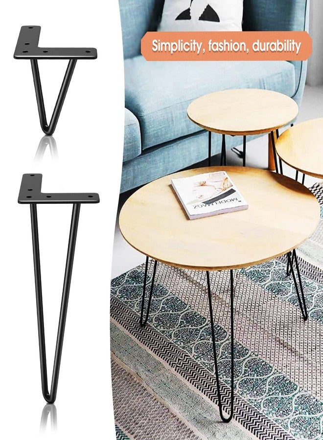 Supermaster Hairpin Legs Heavy 10 in Hairpin Furniture Legs Furniture Metal Table Legs for Cabinet, Wardrobe, Tv Cabinets, Drawers - Image 5