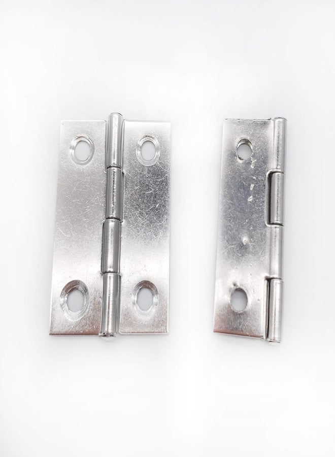 ZLYY 20 pcs 2inch Stainless Steel Door Hinge with Screws ，Cabinet Furniture Hardware Replacement - Image 2