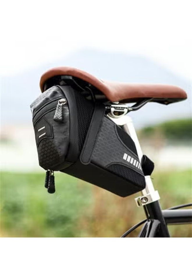 هومستر حقيبة السرج الدراجة, حقيبة المقعد, حقيبة الدراجة تحت المقعد, اكسسوارات الدراجة, حقيبة التخزين, حزمة أسفين الدراجات الخفيفة للطريق, الجبل - Image 2