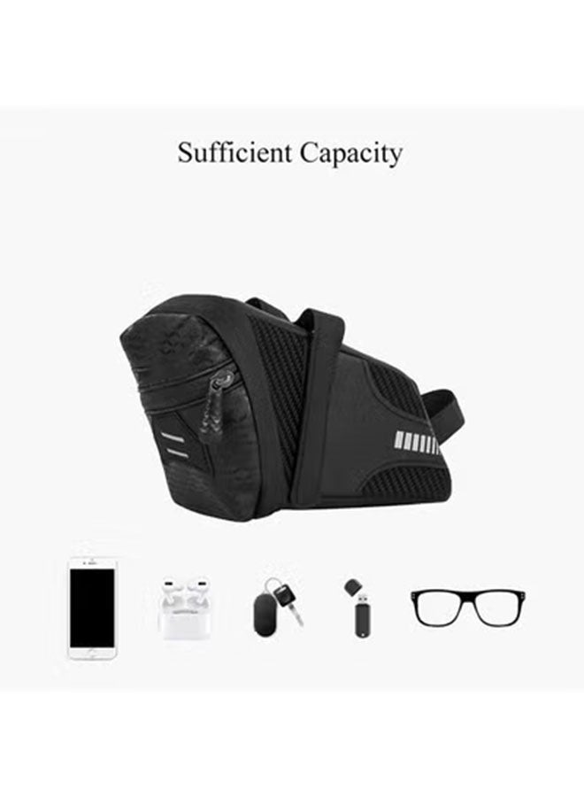 هومستر حقيبة السرج الدراجة, حقيبة المقعد, حقيبة الدراجة تحت المقعد, اكسسوارات الدراجة, حقيبة التخزين, حزمة أسفين الدراجات الخفيفة للطريق, الجبل - Image 3