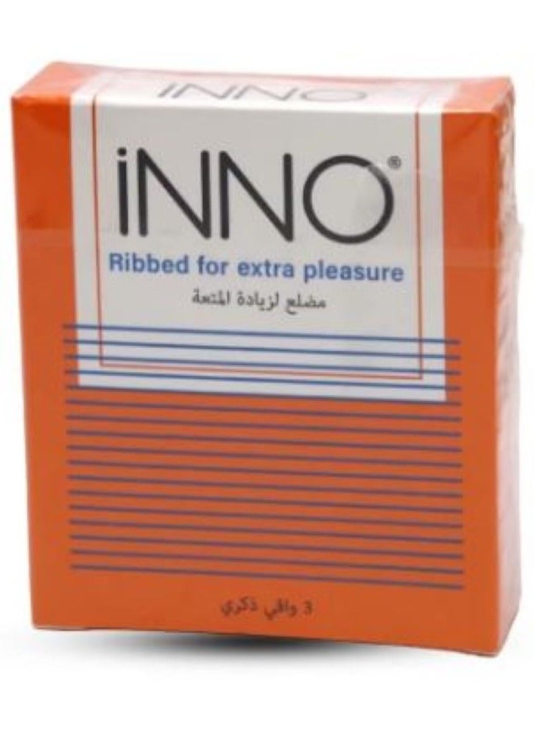 INNO Inno Ribbed Condom 3 Pieces 