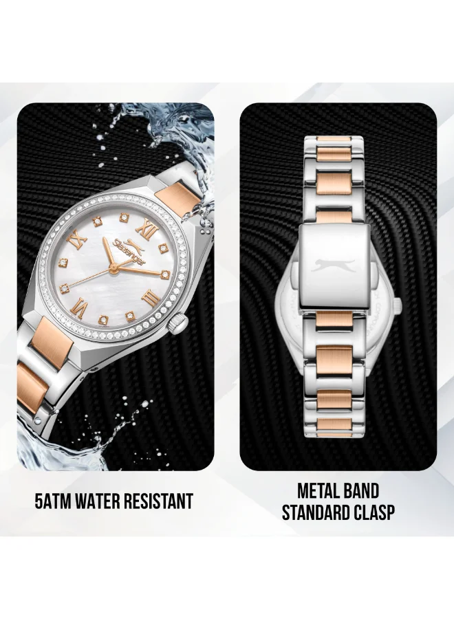 Slazenger  Slazenger Women's Analog White MOP Dial Watch - SL.9.2590.3.520  | Best Price UAE