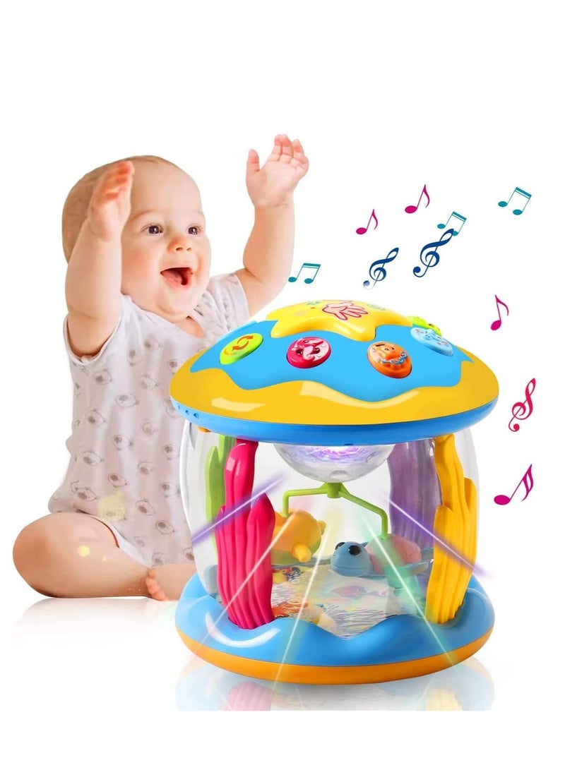 Dubkart Baby Toys 6 to 12 Months Ocean Rotating Projector - Early Education Toys 12-18 Months with Various Pacify Music/Light Kids Toddler Toys for 1 2 3+ Year Old Boys Girls Birthday - Image 1