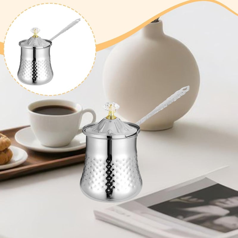 Coffee Pot Kitchen Gadget for Gas Stoves W Anti Overflow Spout with Lids with Handle Chocolate Melting Pot Butter Warmer Jug, L - Image 5