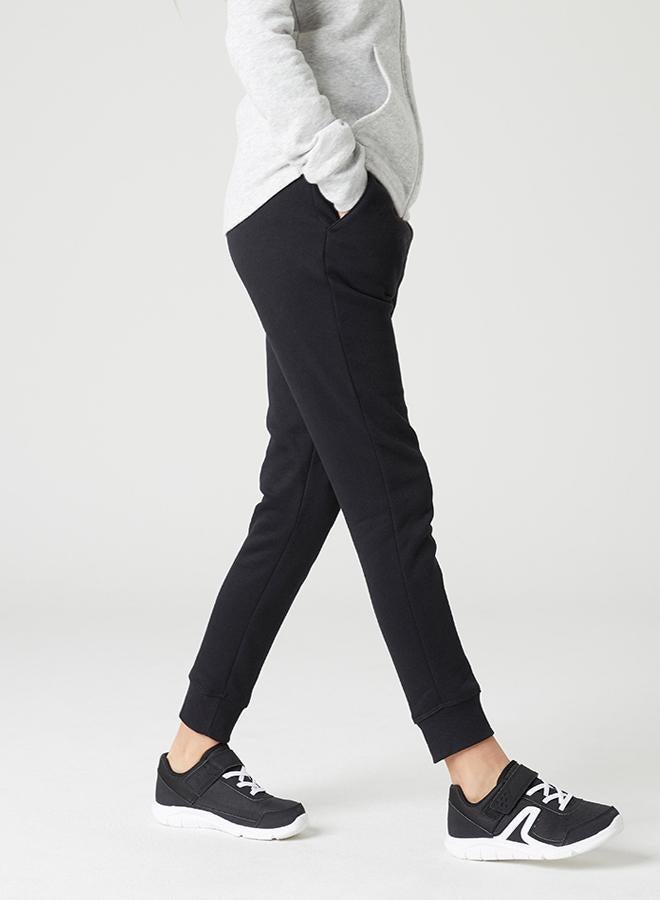 DECATHLON Girls' Warm Brushed Jersey Jogging Bottoms 500 - Image 1