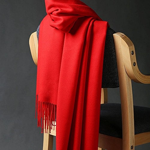 OHAYOMI Pashmina Shawl Wraps Cashmere Feel Scarves Winter Warm Soft Fashion Scarf for Women Evening Dresses Wedding Bridal Bridesmaid Gifts Travel Blanket - Image 5
