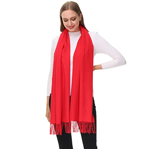 OHAYOMI Pashmina Shawl Wraps Cashmere Feel Scarves Winter Warm Soft Fashion Scarf for Women Evening Dresses Wedding Bridal Bridesmaid Gifts Travel Blanket - Image 3