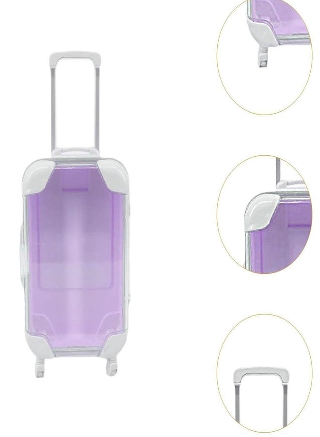 دروبوسيل حقيبة سفر صغيرة من DROPOSALE، حقيبة سفر صغيرة وردية اللون بعجلات، علبة حلوى للرموش ودمى الحلوى، منظم تخزين للسفر للنساء والفتيات، عبوة من قطعة واحدة (فريدة من نوعها) - Image 4