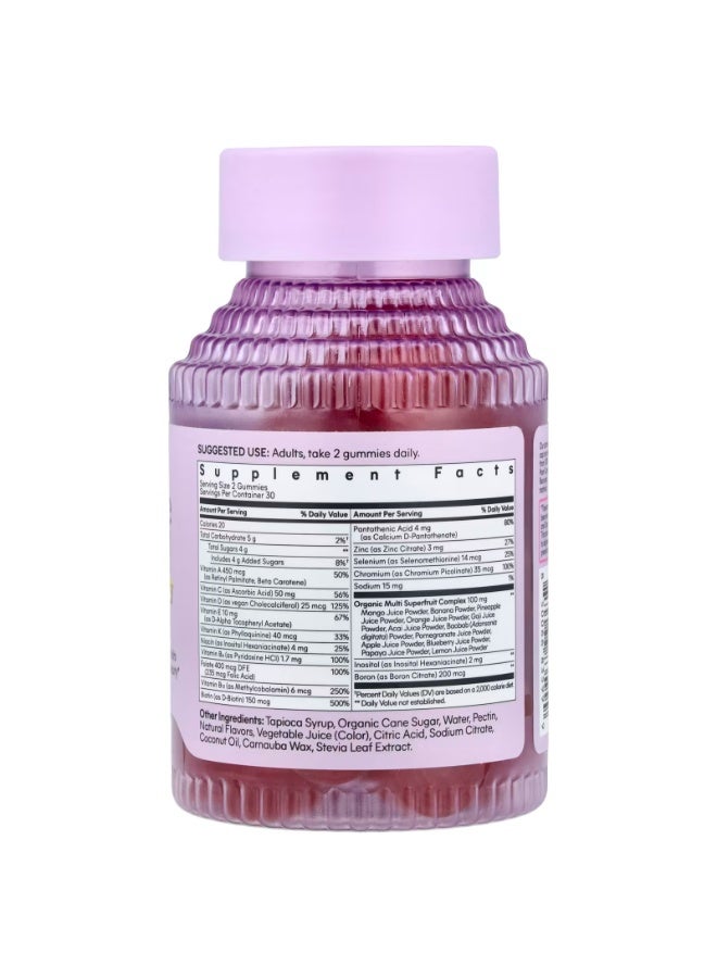 Lemme Multi, Women's Daily Gummies, Raspberry Orange, 60 Gummies - Image 5