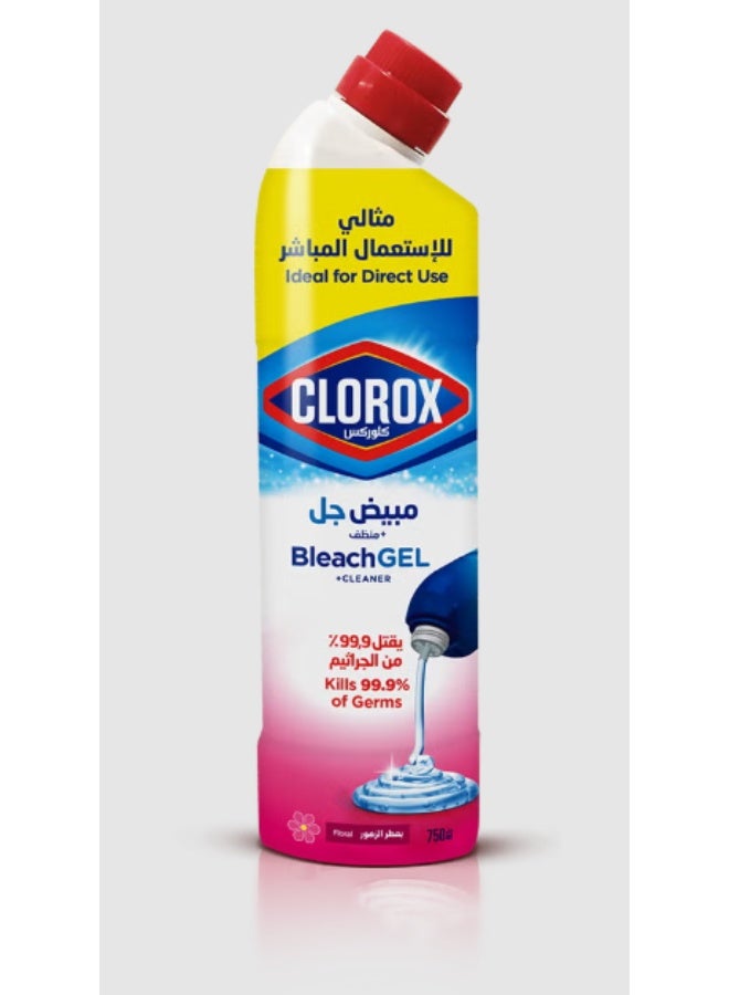 جل مبيض + منظف - برائحة الزهور 750 مل