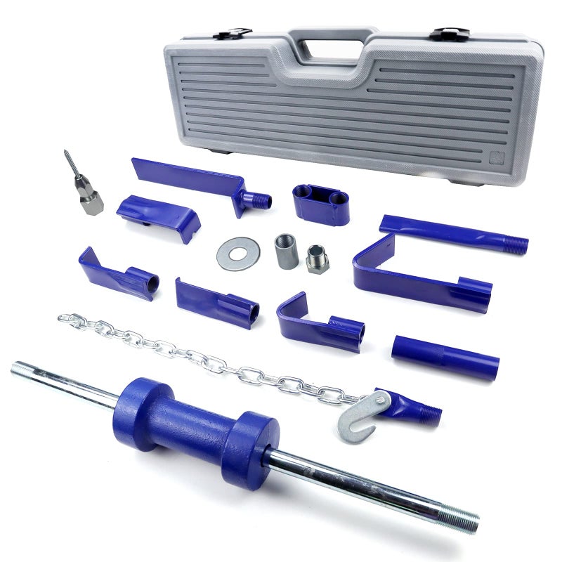 FEXON Automotive Dent Puller with 13LBS Universal Slide Hammer Auto Body Truck Repair Tool Kit Repair Frame Set with Carrying Case 15PCS