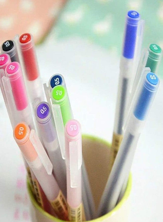 sencoo 12 pack Premium Gel Ink Pen Fine Point Pens Ballpoint Pen 0.5mm for Japanese Office School Students Stationery Supply Children Gift Pens - Image 4