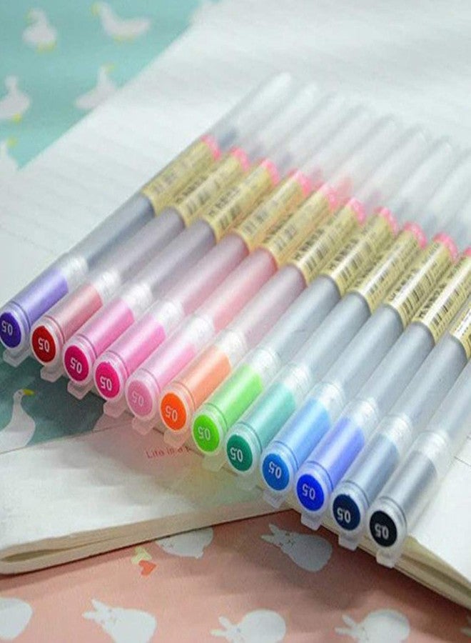 sencoo 12 pack Premium Gel Ink Pen Fine Point Pens Ballpoint Pen 0.5mm for Japanese Office School Students Stationery Supply Children Gift Pens - Image 3