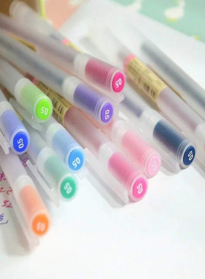 sencoo 12 pack Premium Gel Ink Pen Fine Point Pens Ballpoint Pen 0.5mm for Japanese Office School Students Stationery Supply Children Gift Pens - Image 5