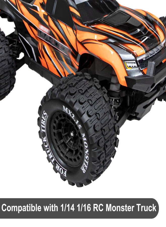 LRFHL 12mm Hex RC Wheel Tires for 1/16 Traxxas Mini Maxx 107154-1 Mini XRT VXL 108076-1 E-Revo Mini XRT MJX 16207 16210 16209 16208 HSP 94186 LOSI 1/18 Mini LMT RC Truck Tires Wheel Upgrade (4PCS) - Image 3