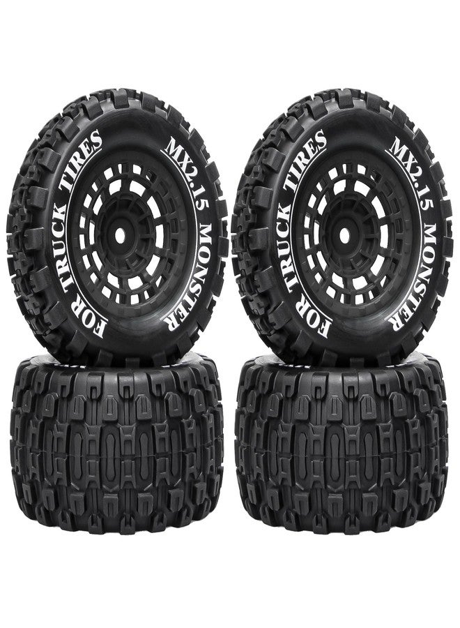 LRFHL 12mm Hex RC Wheel Tires for 1/16 Traxxas Mini Maxx 107154-1 Mini XRT VXL 108076-1 E-Revo Mini XRT MJX 16207 16210 16209 16208 HSP 94186 LOSI 1/18 Mini LMT RC Truck Tires Wheel Upgrade (4PCS) - Image 1
