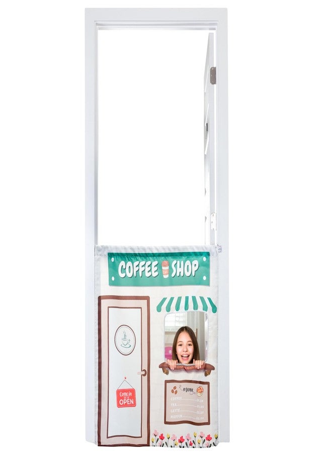 Couch Swag Play Panel for Children with Adjustable Door Pole (Coffee Shop) - Image 1