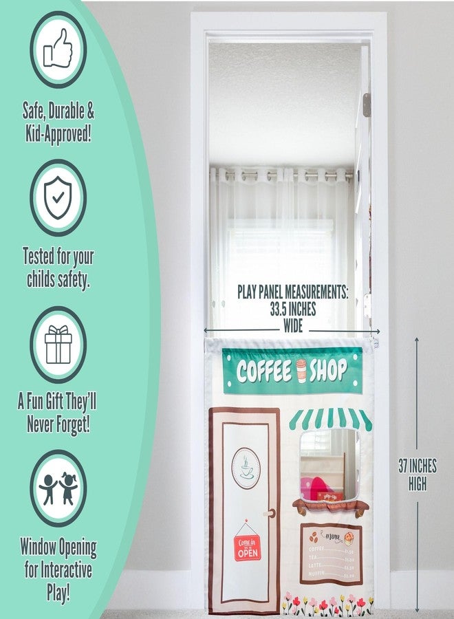 Couch Swag Play Panel for Children with Adjustable Door Pole (Coffee Shop) - Image 3