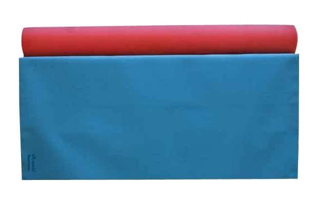 AtootFusion Waterproof Rubber Bed Protector, Reusable Mackintosh Sheet for Baby, Kids & Adults, Mattress & Crib Protection, Hospital & Home Use, Dual-Sided Red and Blue, 0.5 Meter (39x20 Inches) - Image 1