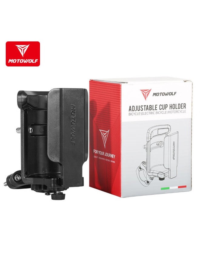 Motowolf Motorcycle Cup Holder, Bumper Cup Holder, Scooter Cup Holder, Universal Adjustable Bicycle Drink Bottle Holder, Motorcycle Travel Equipment - Image 5